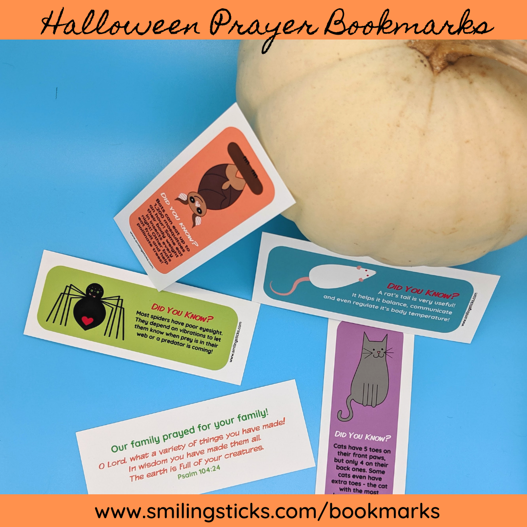 Halloween Prayer Bookmarks